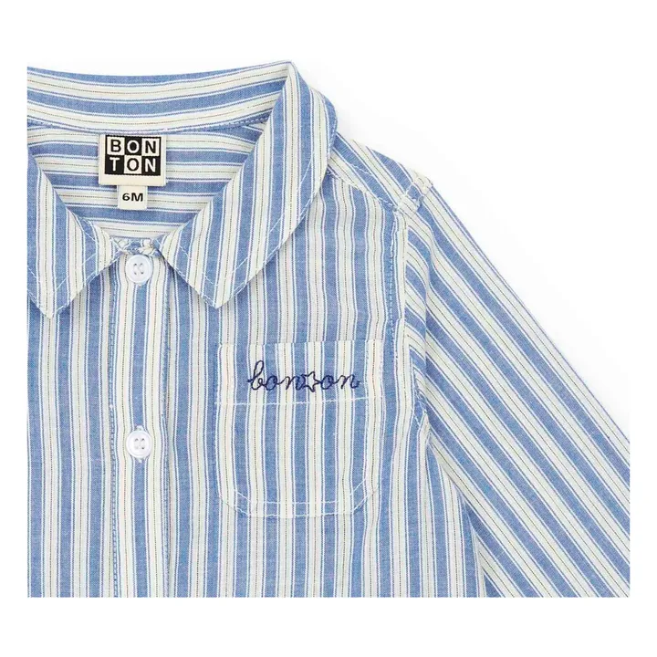 Bonton Chemise Pan Rayée | Bleu