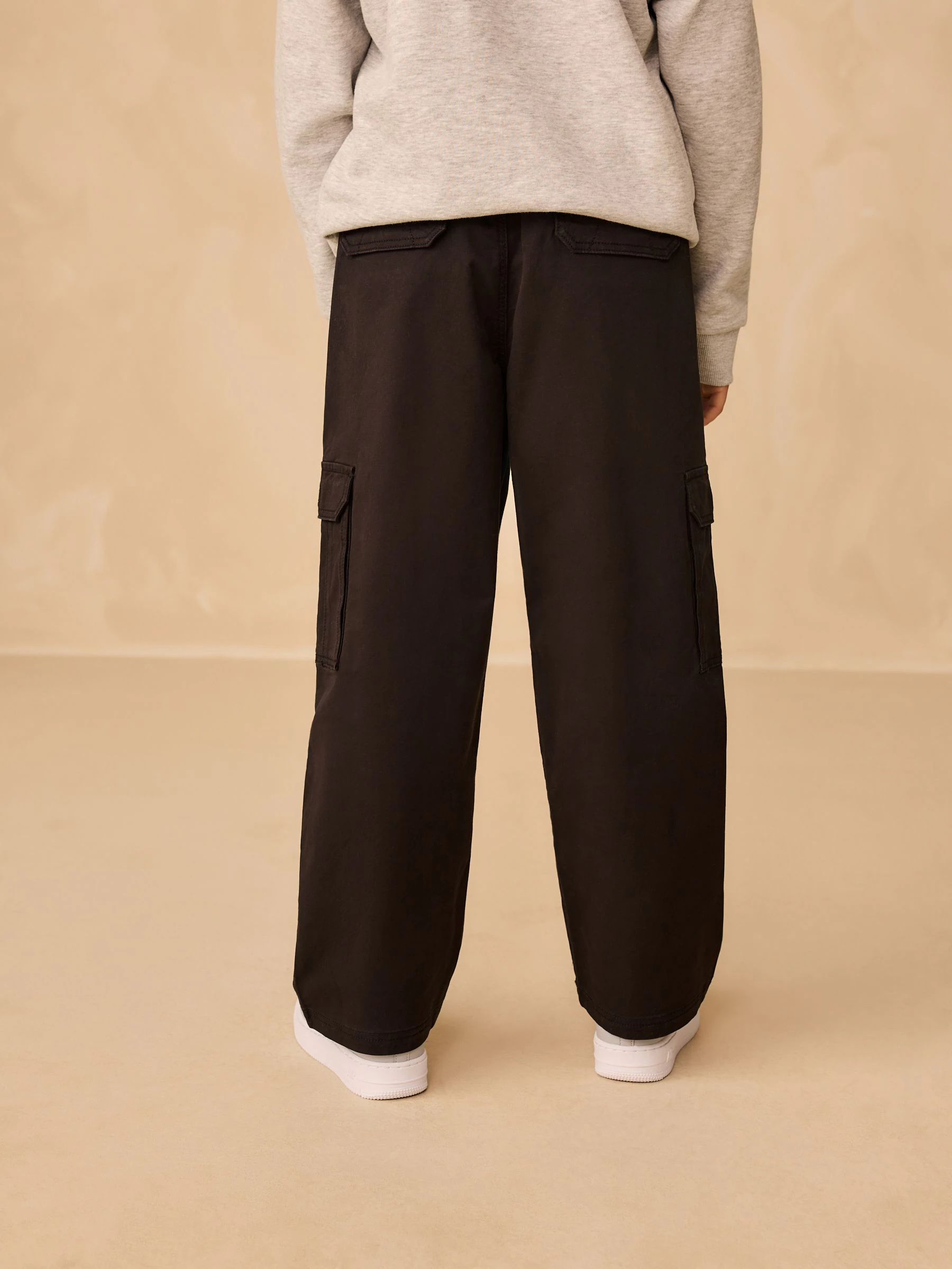 Zwart - Woven Cargo Trousers (3-16yrs)