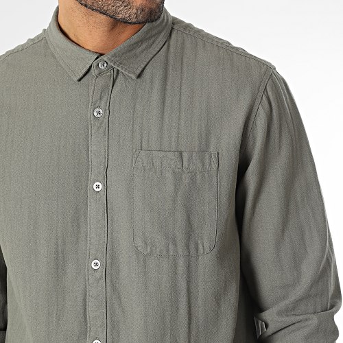 Chemise Manches Longues Dariel 10716298D Vert Kaki