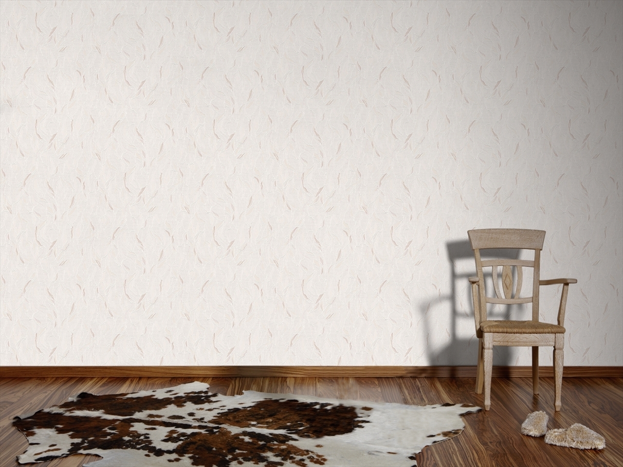Papiertapete OK 6 - beige-metallic - gemustert - 10 Meter