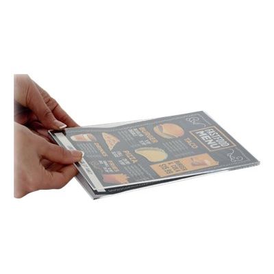 Promocome - Protège-visuel acrylique pour socle bois - A4
