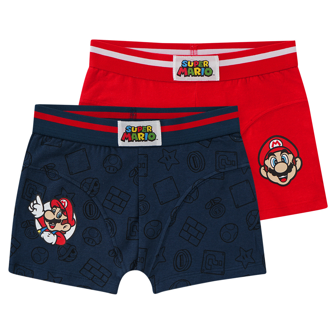 Topolino 2 Super Mario Boxer im Set dunkelblau / rot
