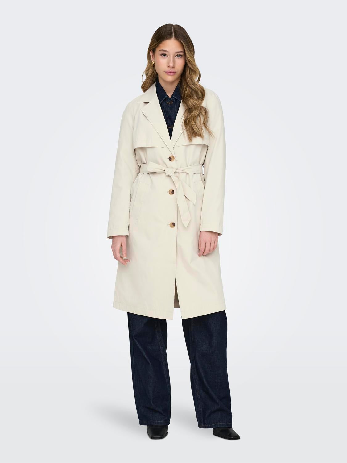 JDYPASCHAL Trenchcoat Oatmeal