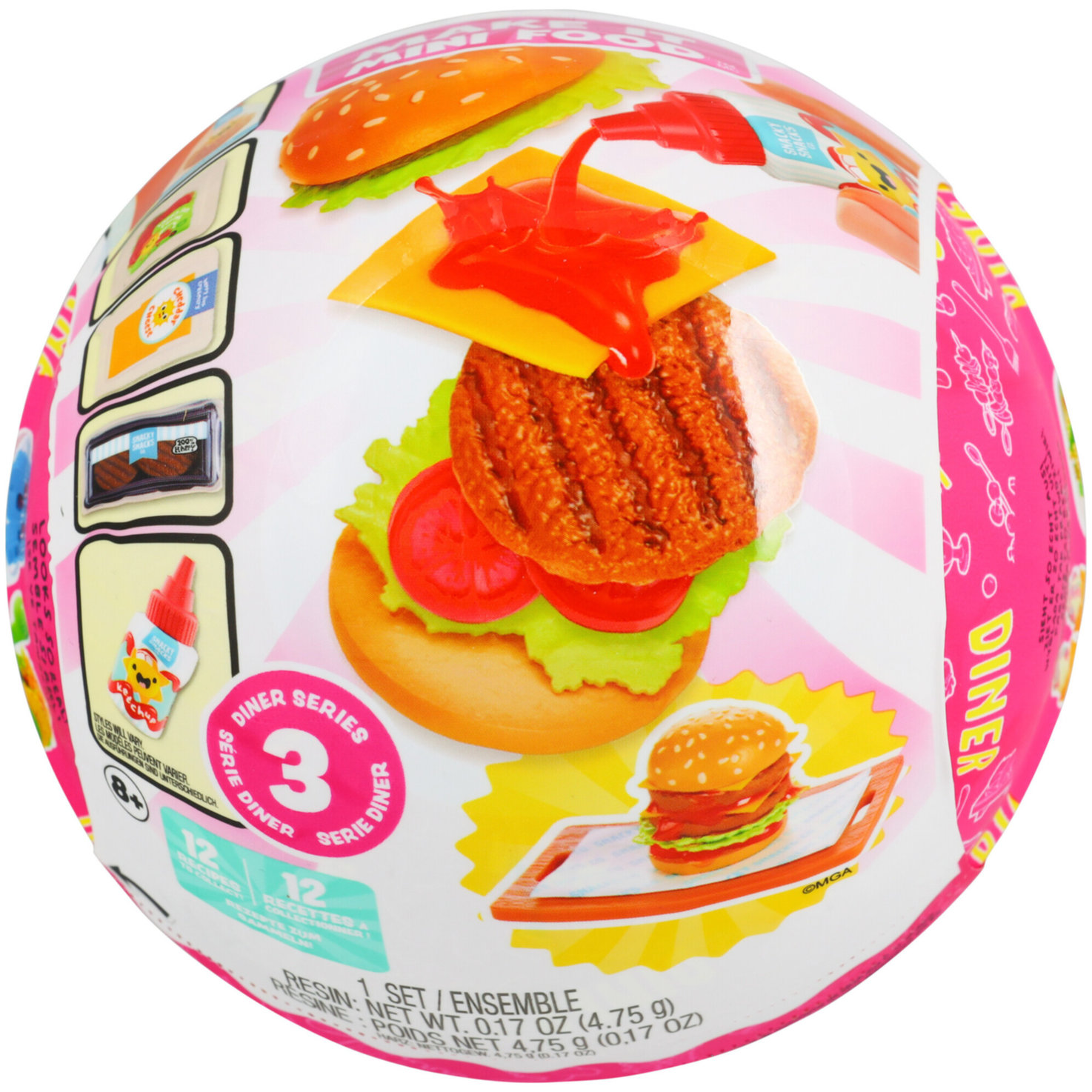 MGA Miniverse Food Series Diner Seri 3 assortiert