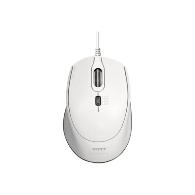 PORT DESIGNS - Souris filaire - silencieuse - blanc
