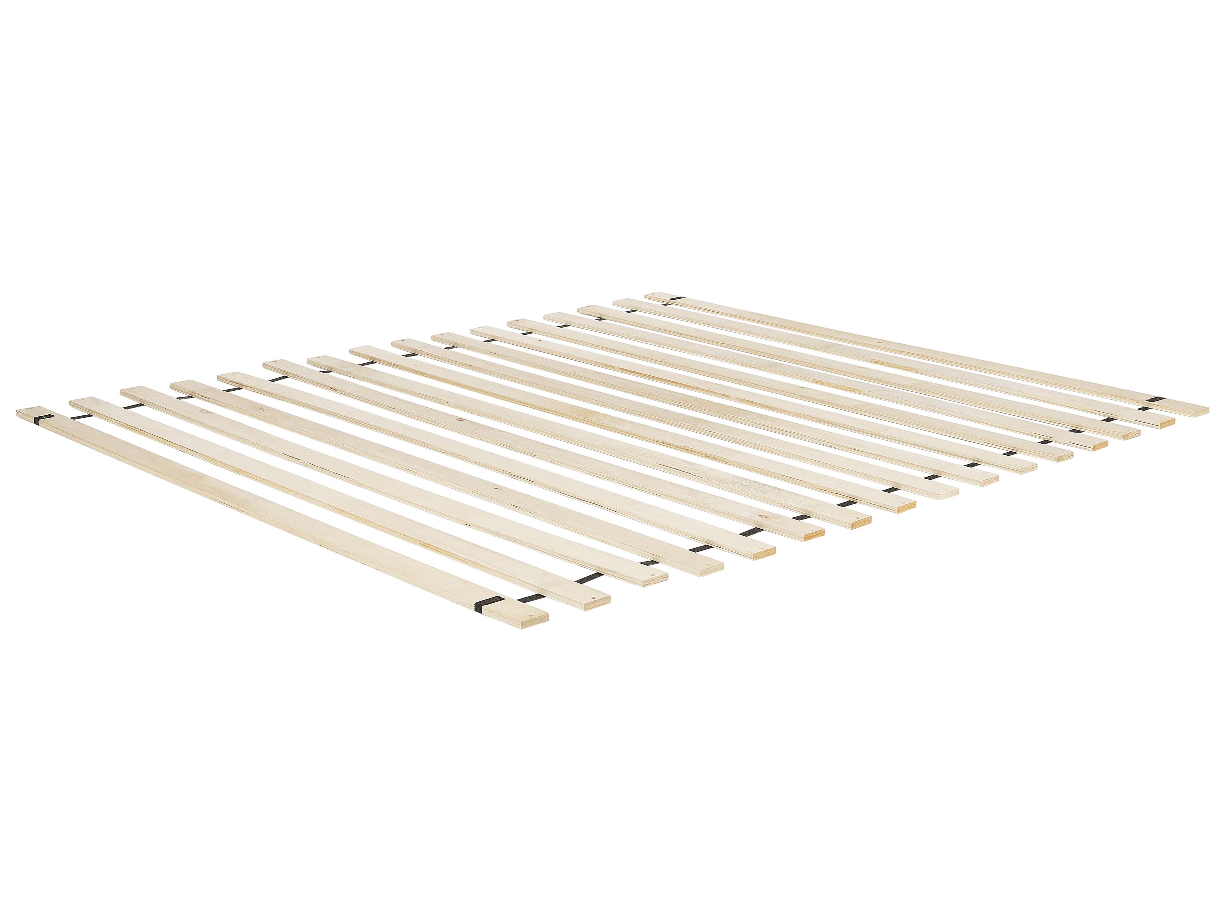 Bed Bouclé VALOGNES 180 x 200 cm Gebroken wit