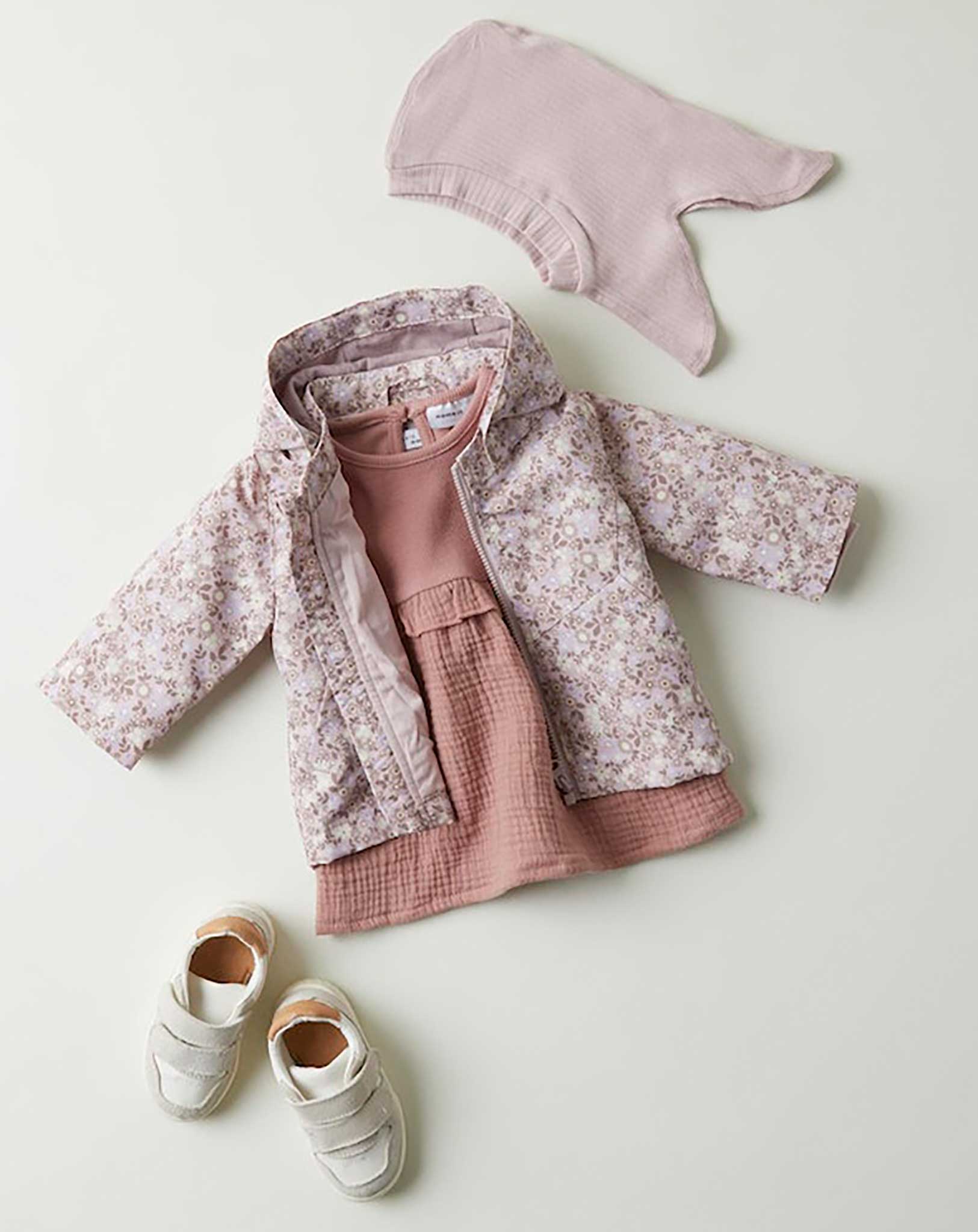 Regenjacke NBFMAXI FLOWER in burnished lilac