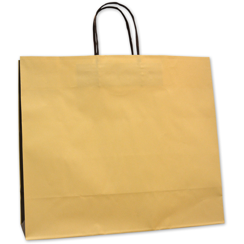 Elco Papiertragetaschen, haselnuss, 35 x 31 x 13 cm, 25 Stück