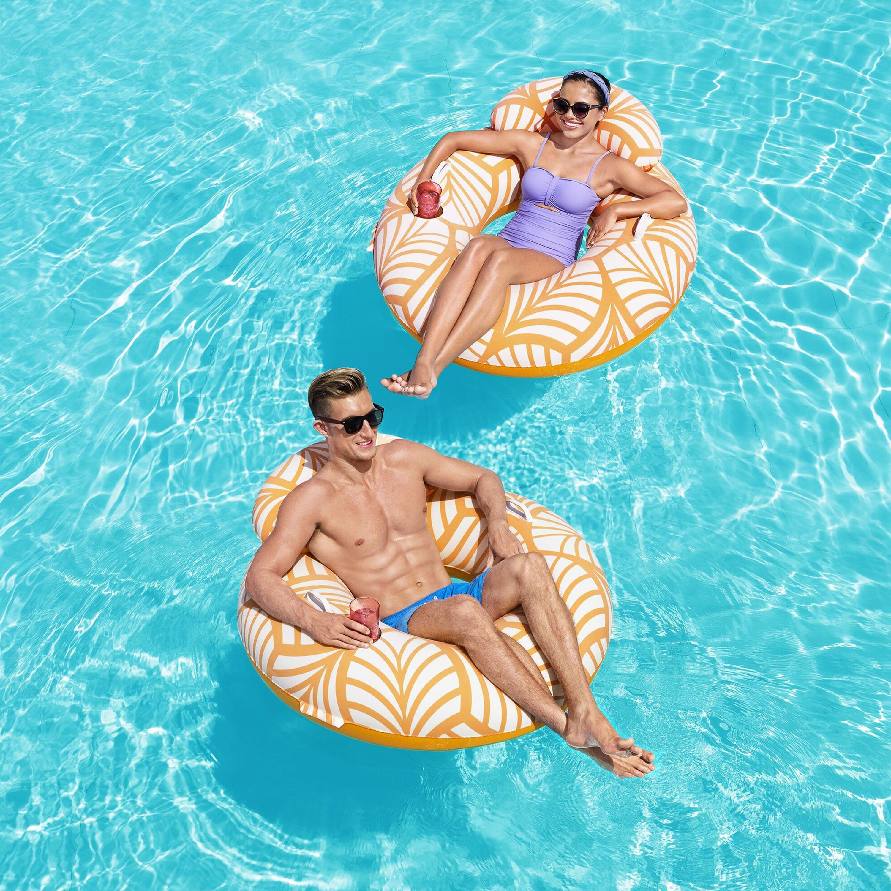 Schwimmring mit Rückenlehne Comfort Plush 104 cm