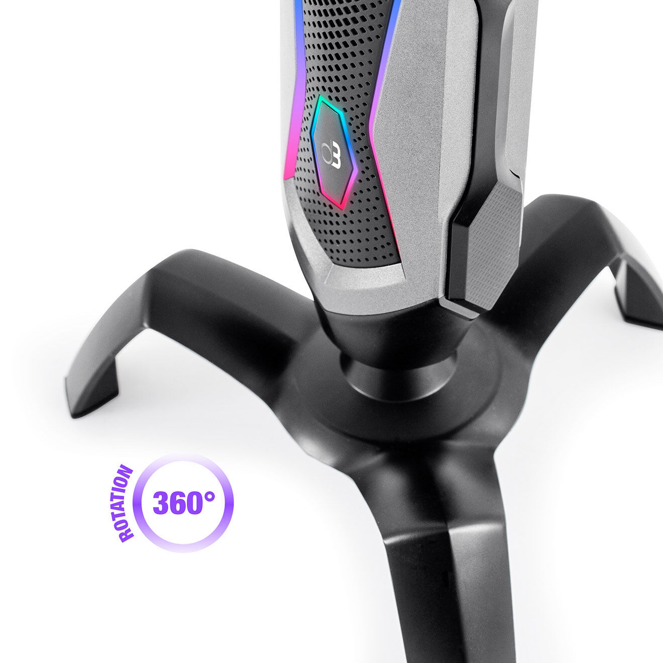 Dynabass Microphone professionnel à condensateur mic150 noir