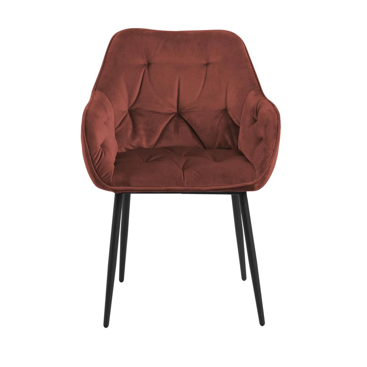 Eetkamerstoel Arian velvet Zachtroze