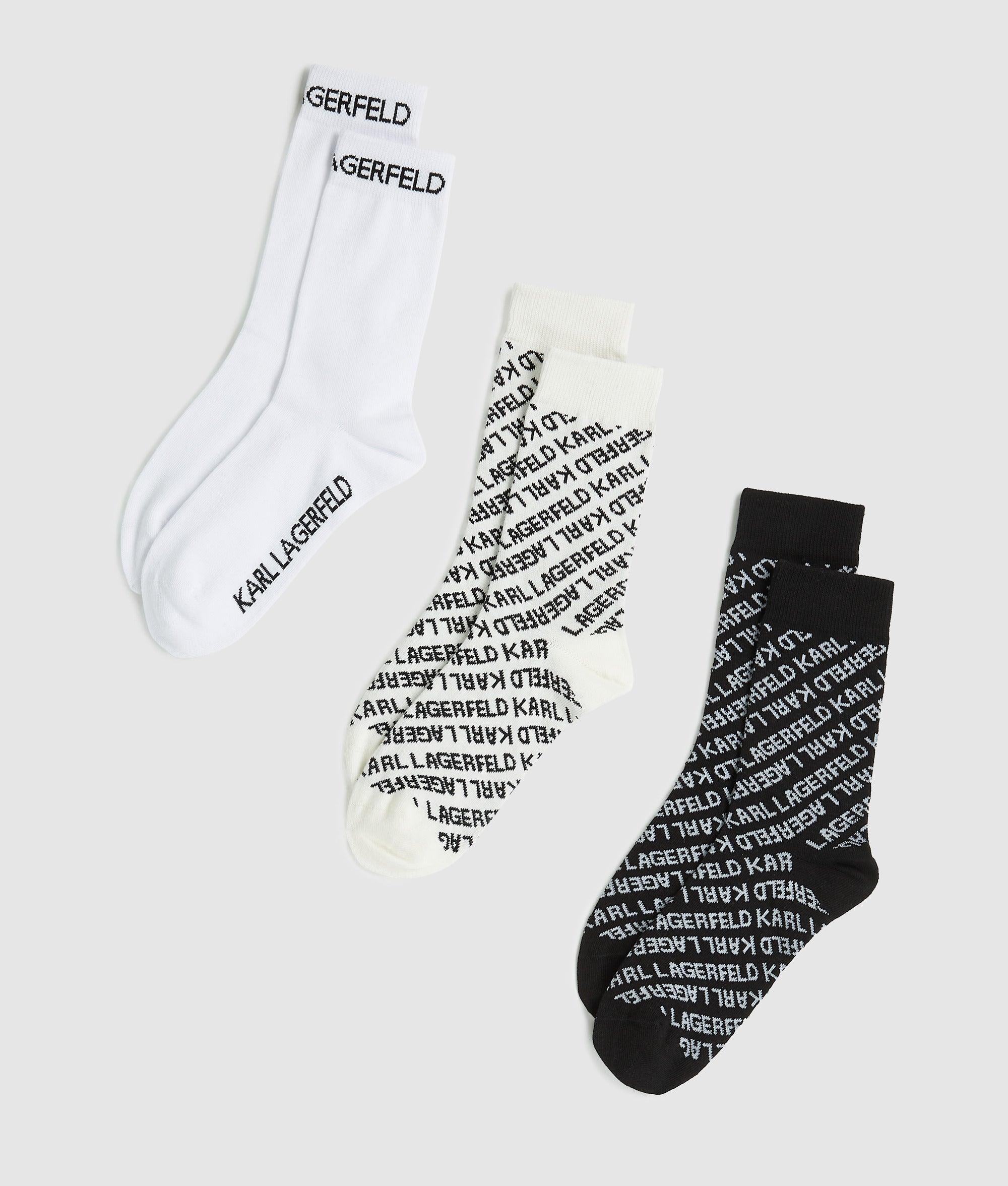 Sokken met all-over logo – 3 paar