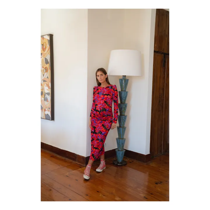 Paloma Collection Robe de Grossesse Thelma Flower | Rouge