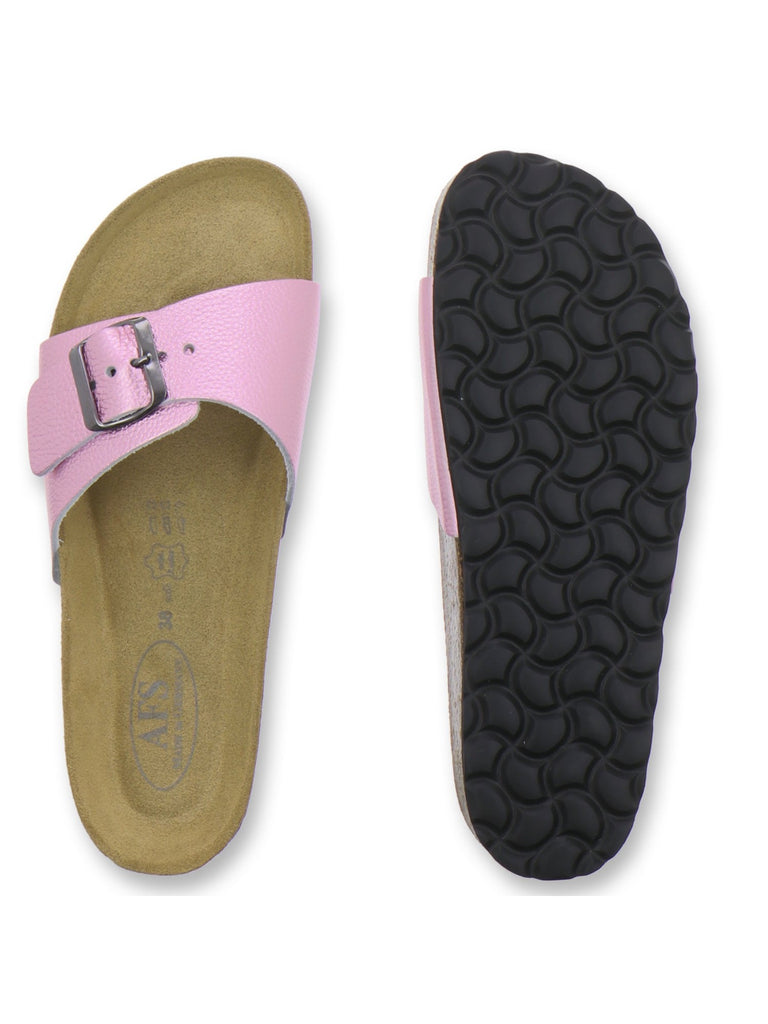 modische Pantoletten Damen rose Lack