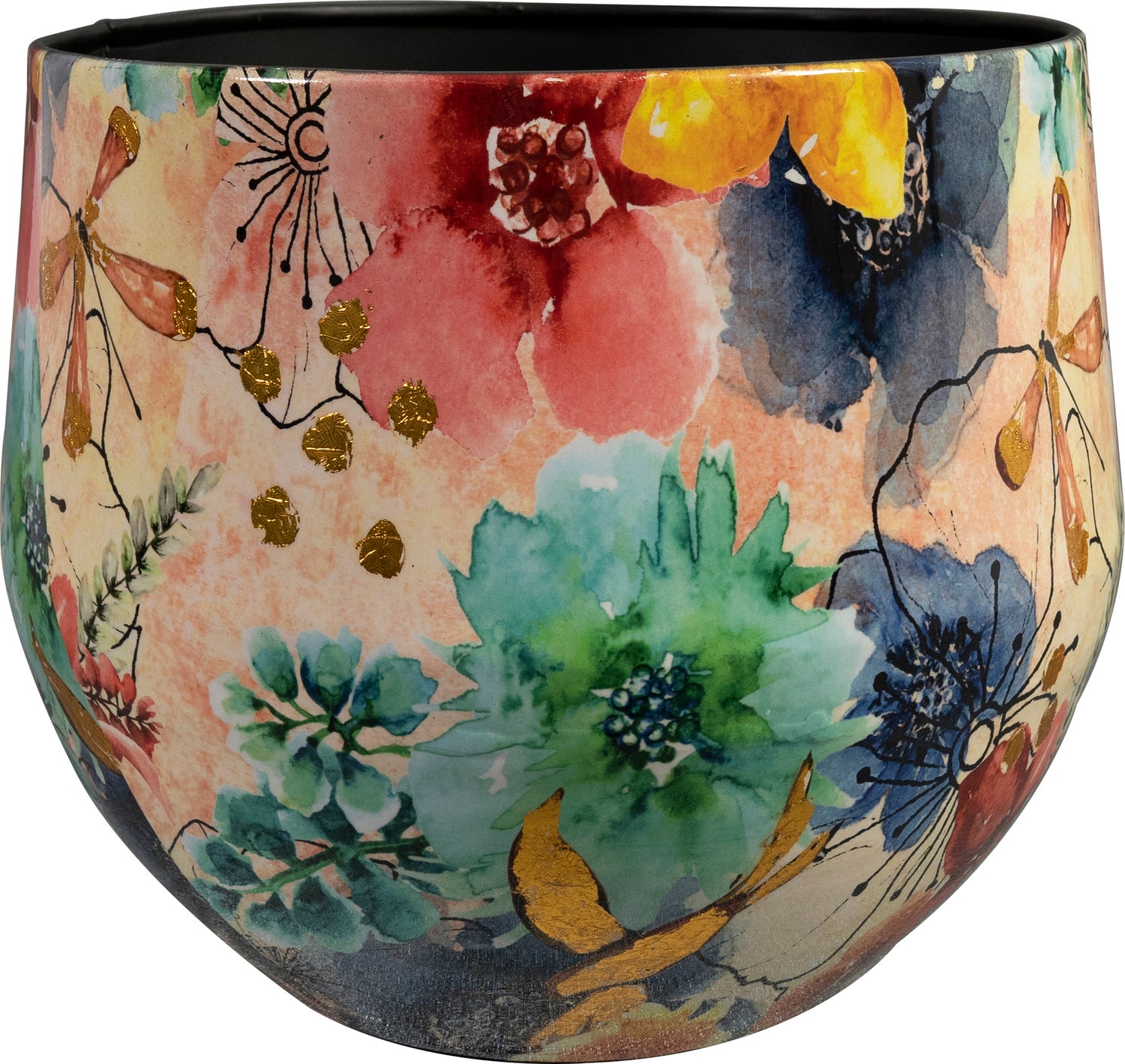 TS bloempot Sparkle Spring multi D 28 H 25 cm