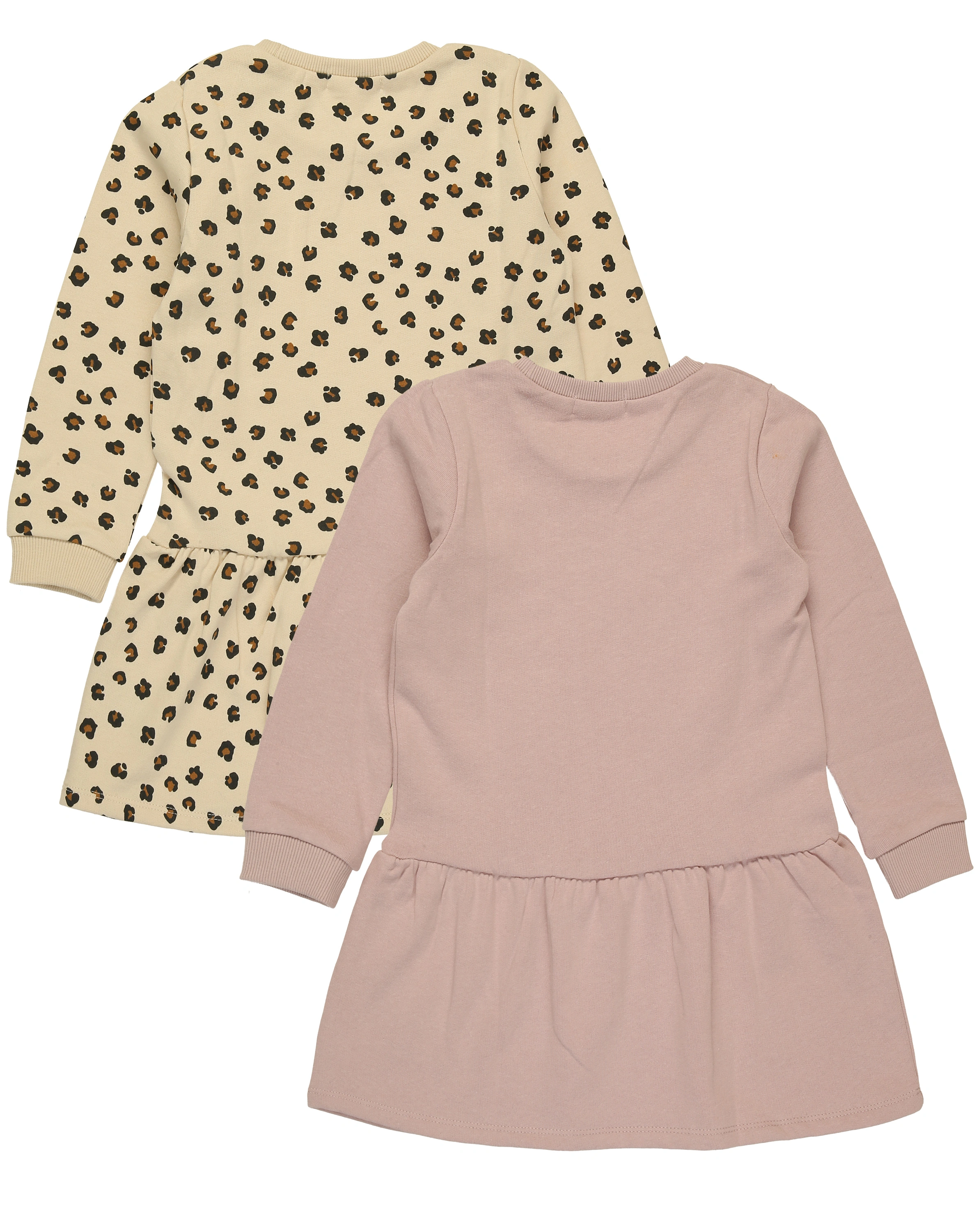Sweat-Kleid BASIC 2er Pack in violet ice