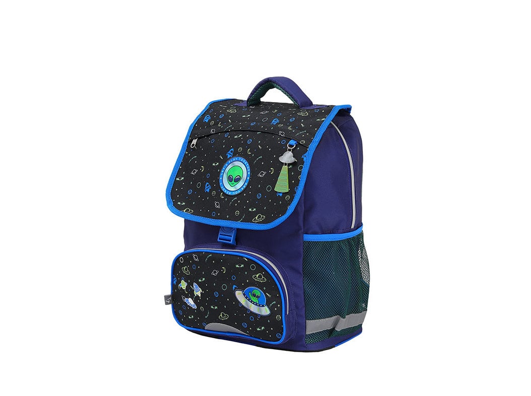MOCHILA AUCHAN 2 COMPARTIMENTOS ALIEN 37X18X29CM