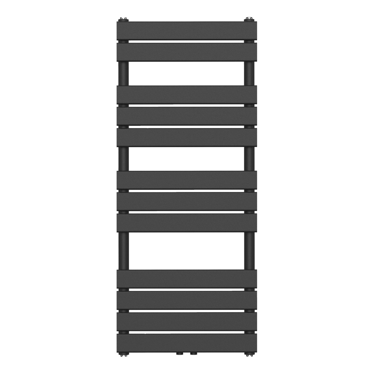 Sanigoods Calgary handdoekradiator 50x120cm 593W zwart mat