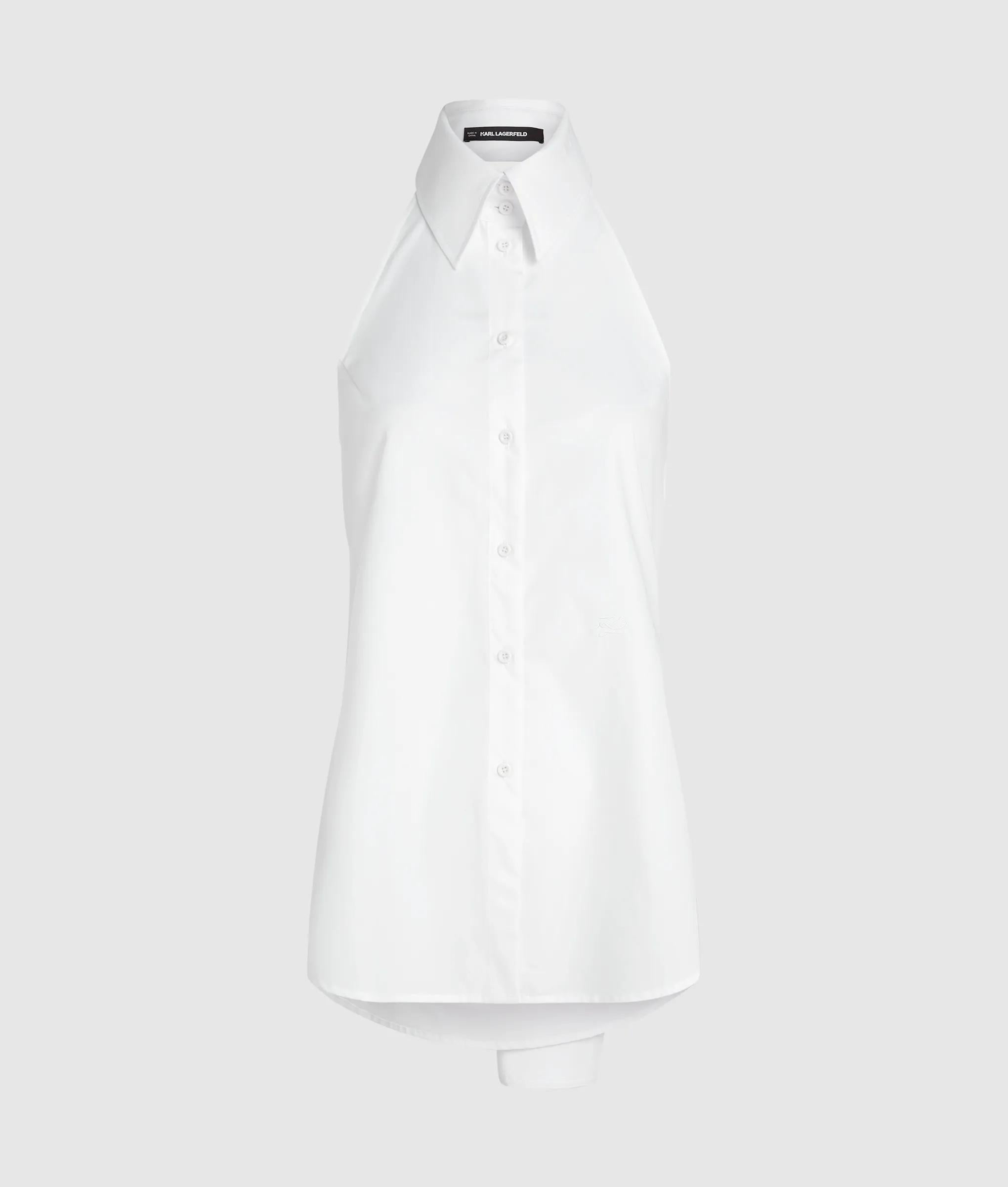 Mouwloos shirt met Stropdas