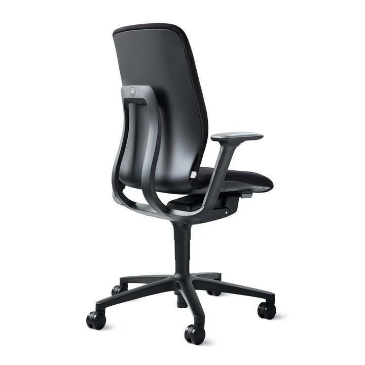 Wilkhahn - AT 187/7 Homeoffice Bürodrehstuhl mit Sitztiefenverlängerung, schwarz (Teppichboden)