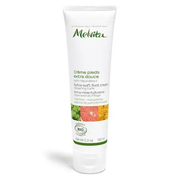 Creme para os pés orgânico extra suave Melvita Essentials 150ml