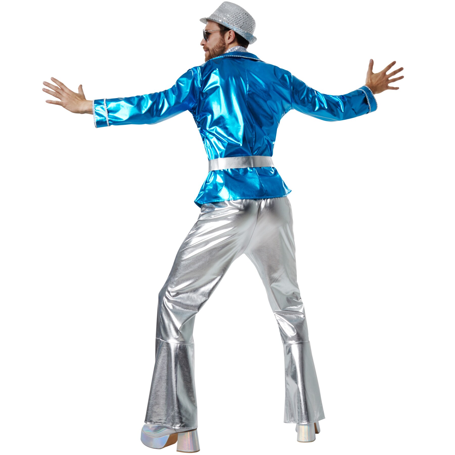 tectake® Herrenkostüm Disco Master