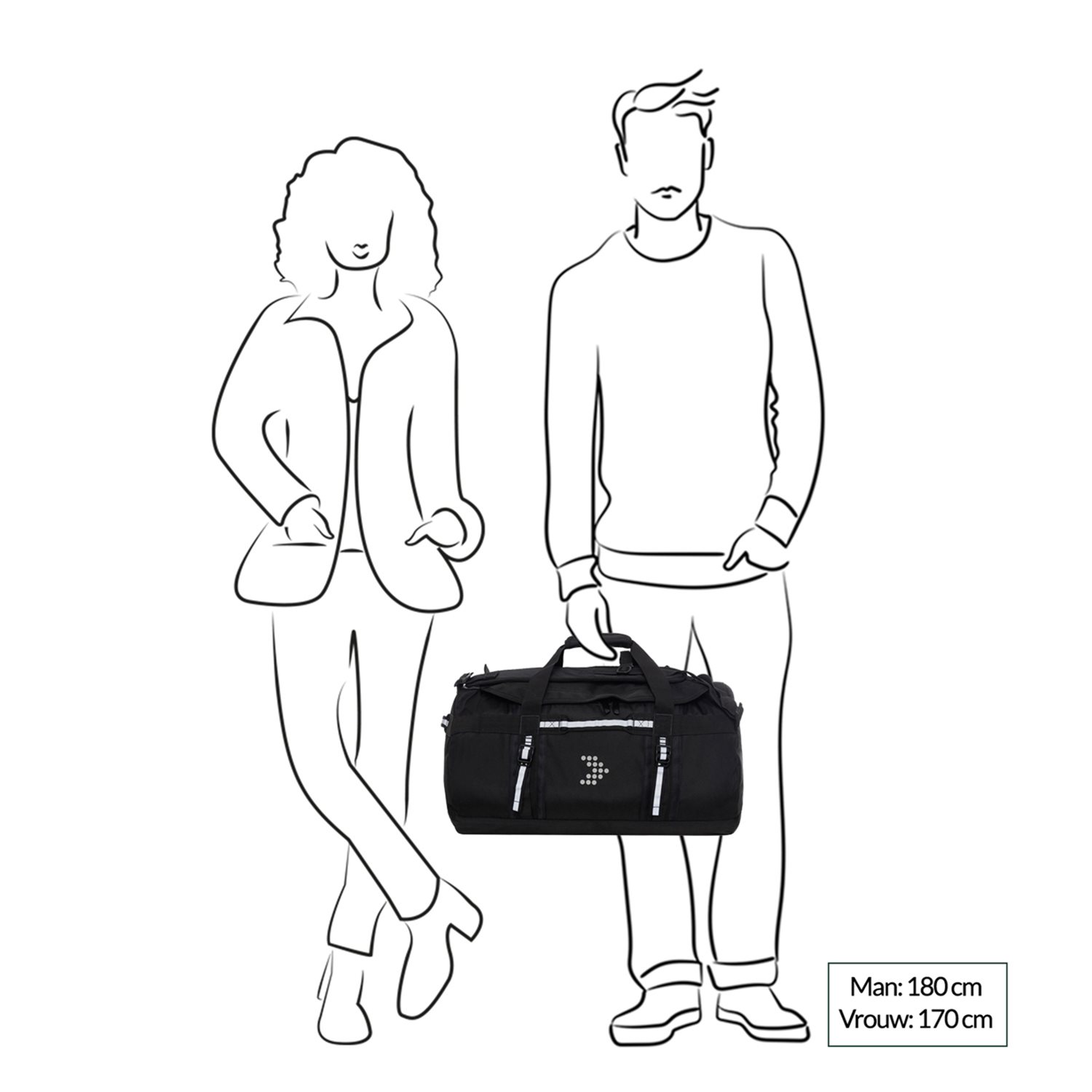 Travelbags The Base Duffle Backpack S blue