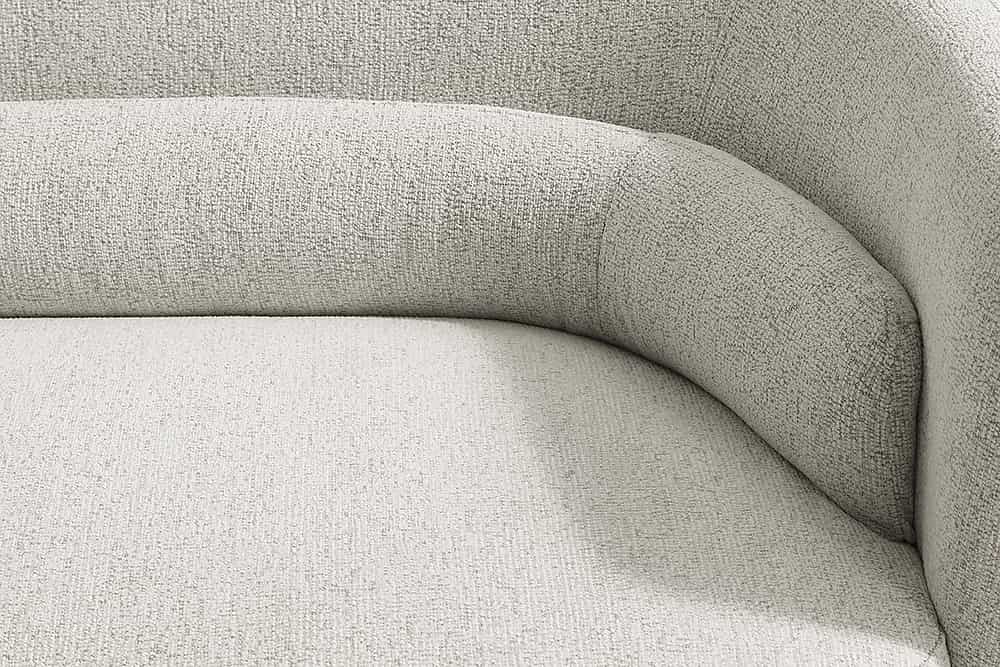 Design Sofa GATSBY 230cm beige Chenille Federkern 3-Sitzer Couch Rundum-Bezug