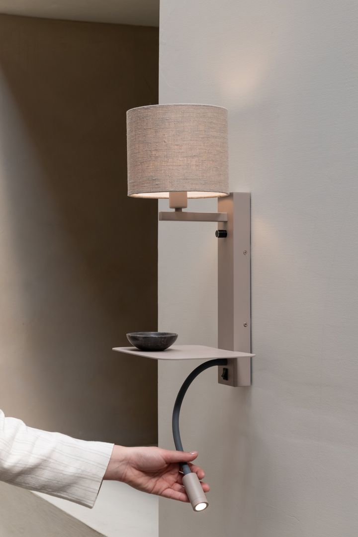 Wandlamp Florence Sand, Dark Linen van It's about RoMi