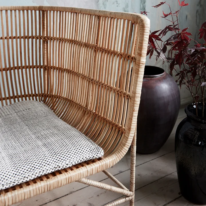 House Doctor - Cuun Rattan Lounge Chair, natur