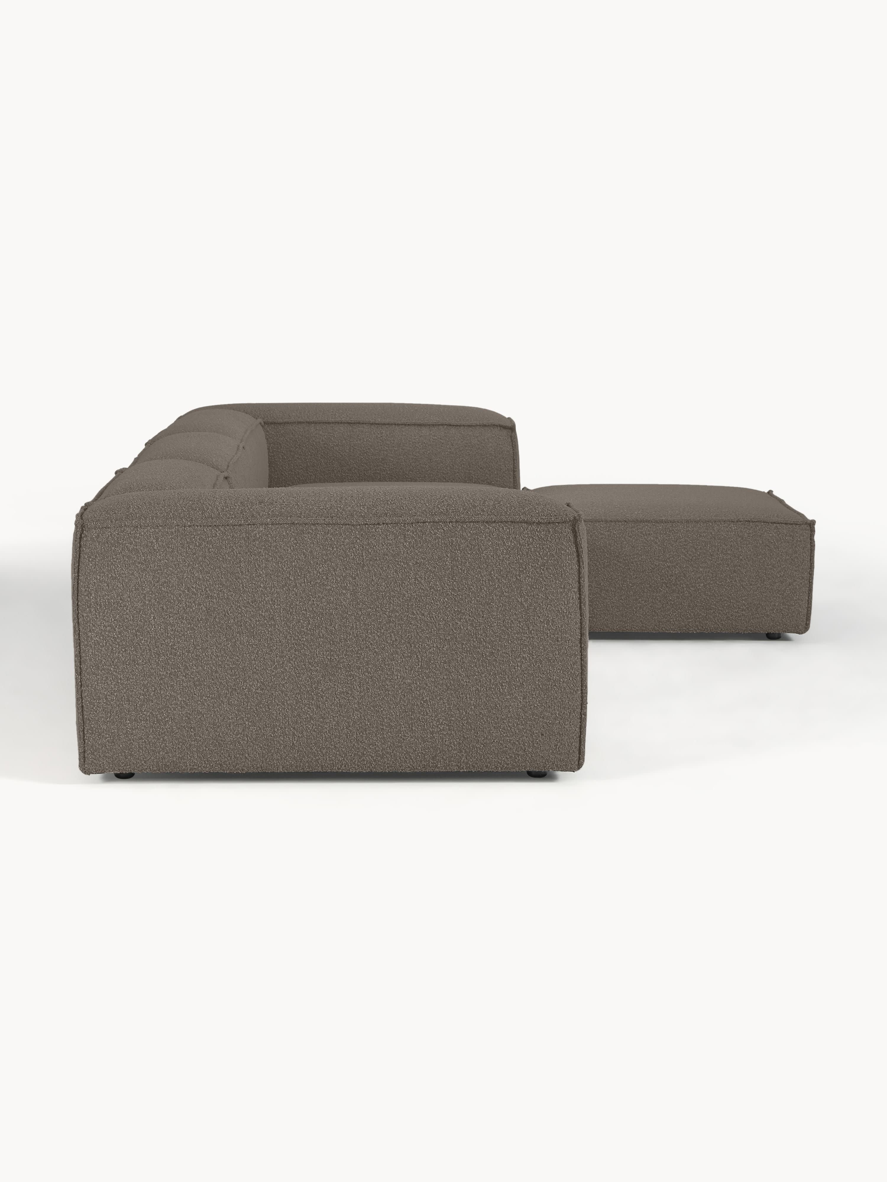 Bouclé modulaire XL hoekbank Lennon (4-zits)