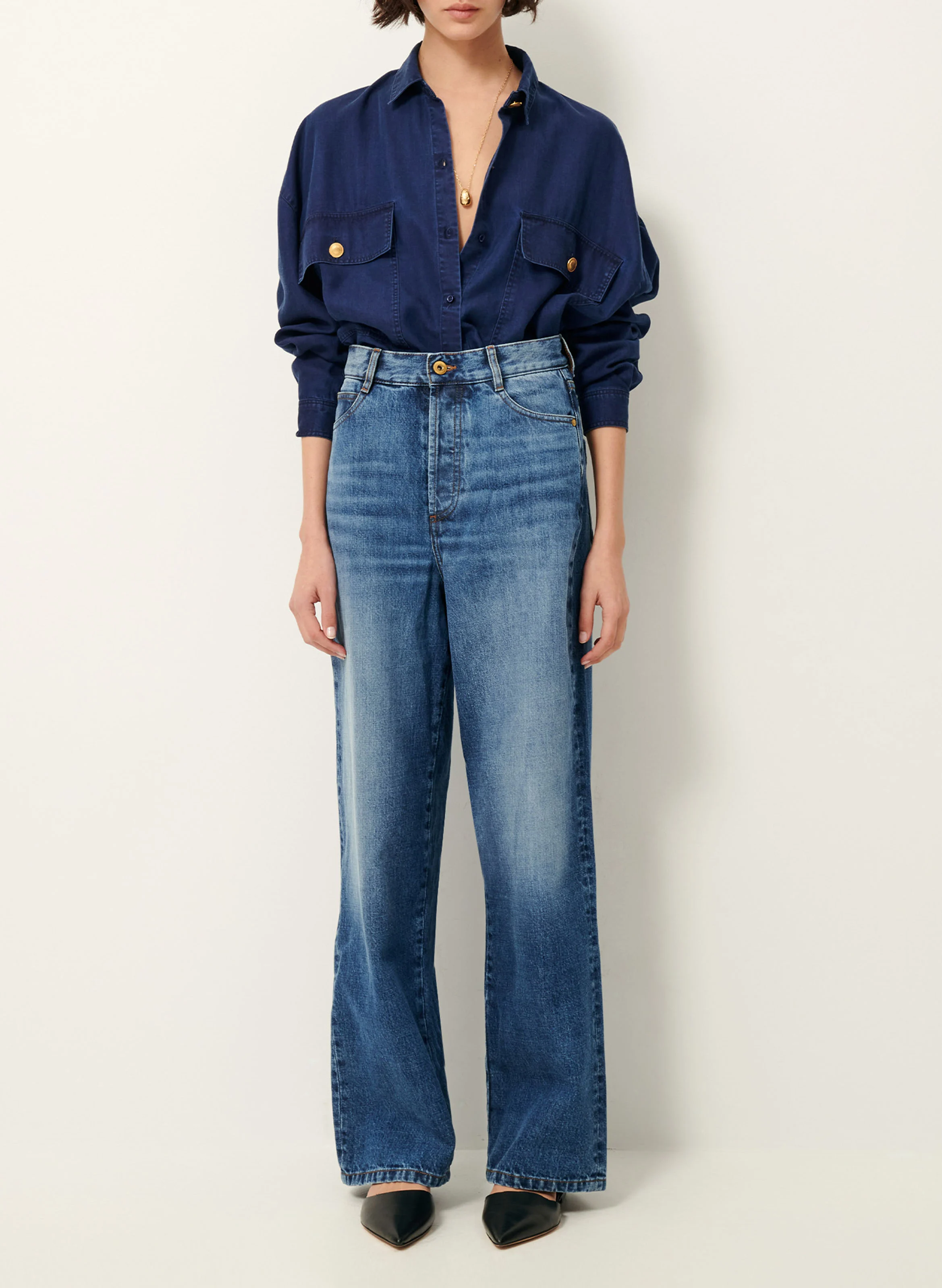 JAYNIM - Chemise droite | Bleu