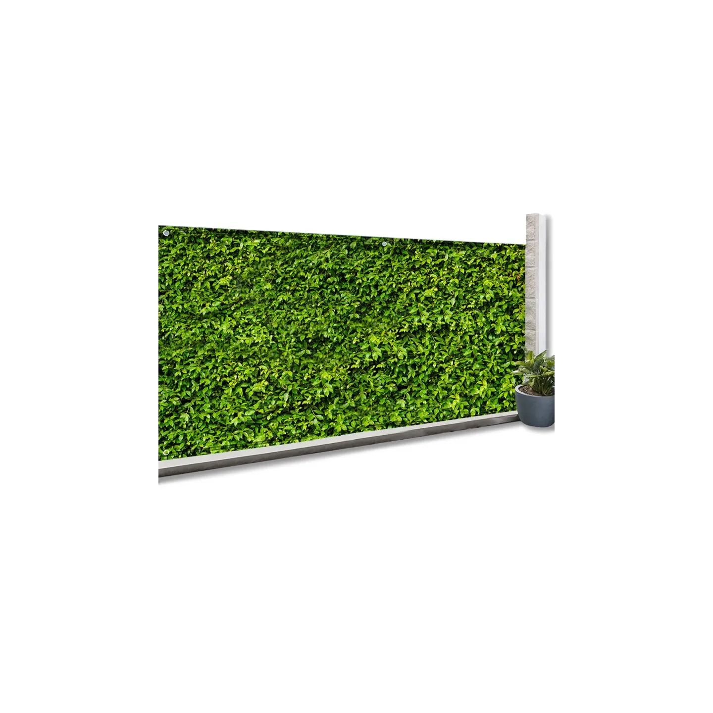 Brise vue occultant 1,2 x 10 M imprimé feuillage 160 gr/m²