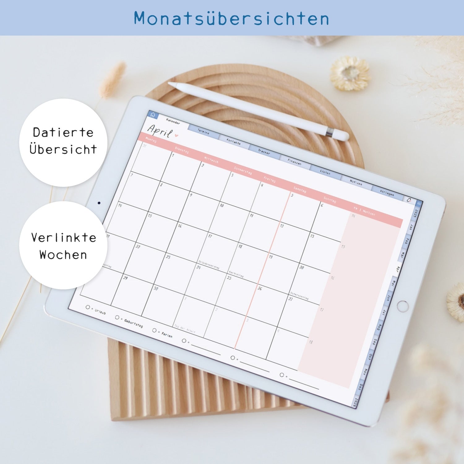 Digitaler Kalender „2025