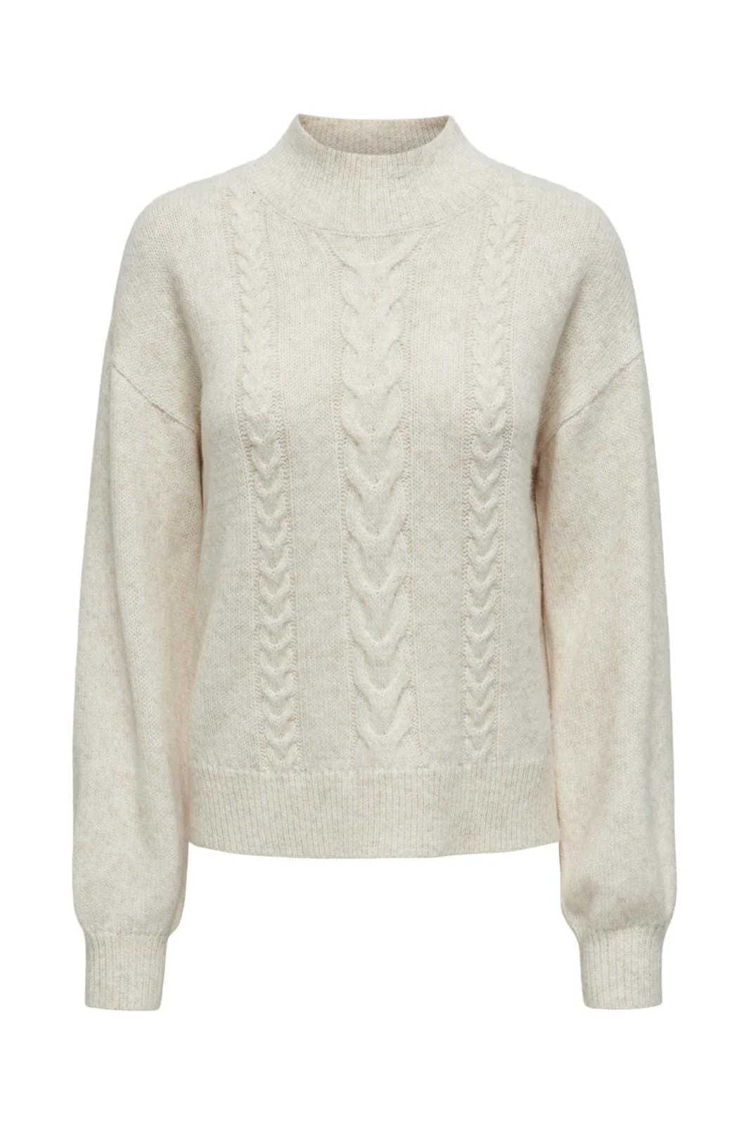 JDY JDYsusanna L/S Hn Cable Pullover Knt 4553564 whitecap gray melange