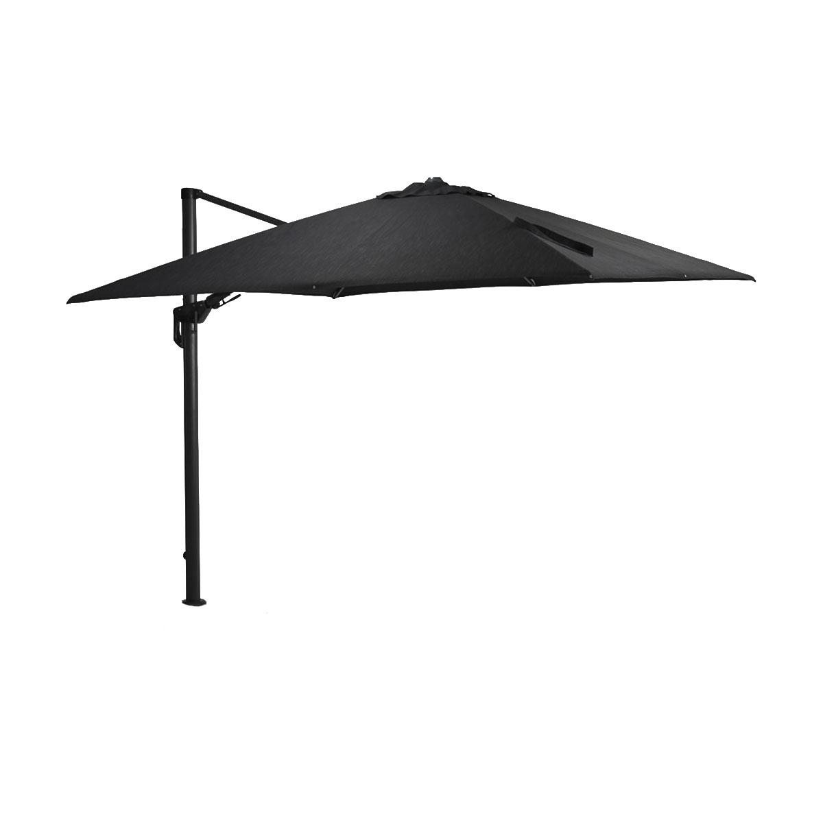 Garden Impressions Hawaii Deluxe vierkante zweefparasol - Black