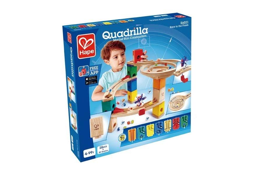 Kugelbahn Quadrilla Super Spiralburg & Endspurt<br>Bundle mit zwei Spielsets