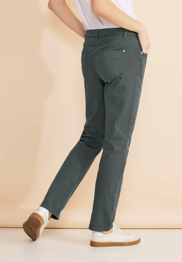 Casual Fit Twill Hose - marshy green