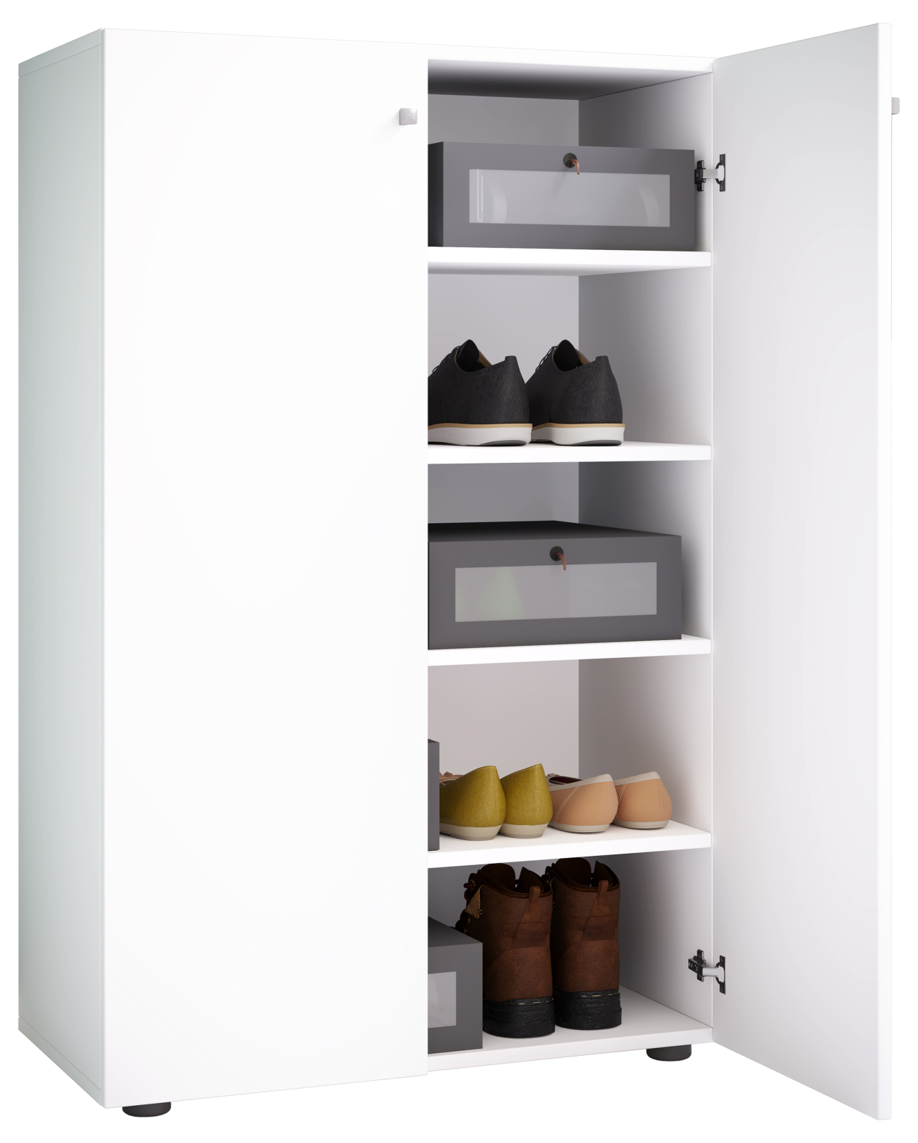 Mehrzweckschrank LONA XL - weiß - Holz - 110 cm