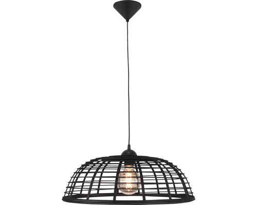 Hanglamp, 1-lichts, HxØ 120x47 cm, zwart