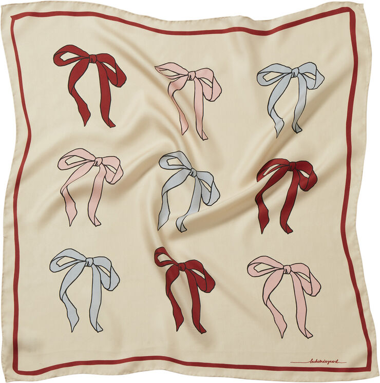 Becksöndergaard Bow Twill Sia Scarf Multi col.