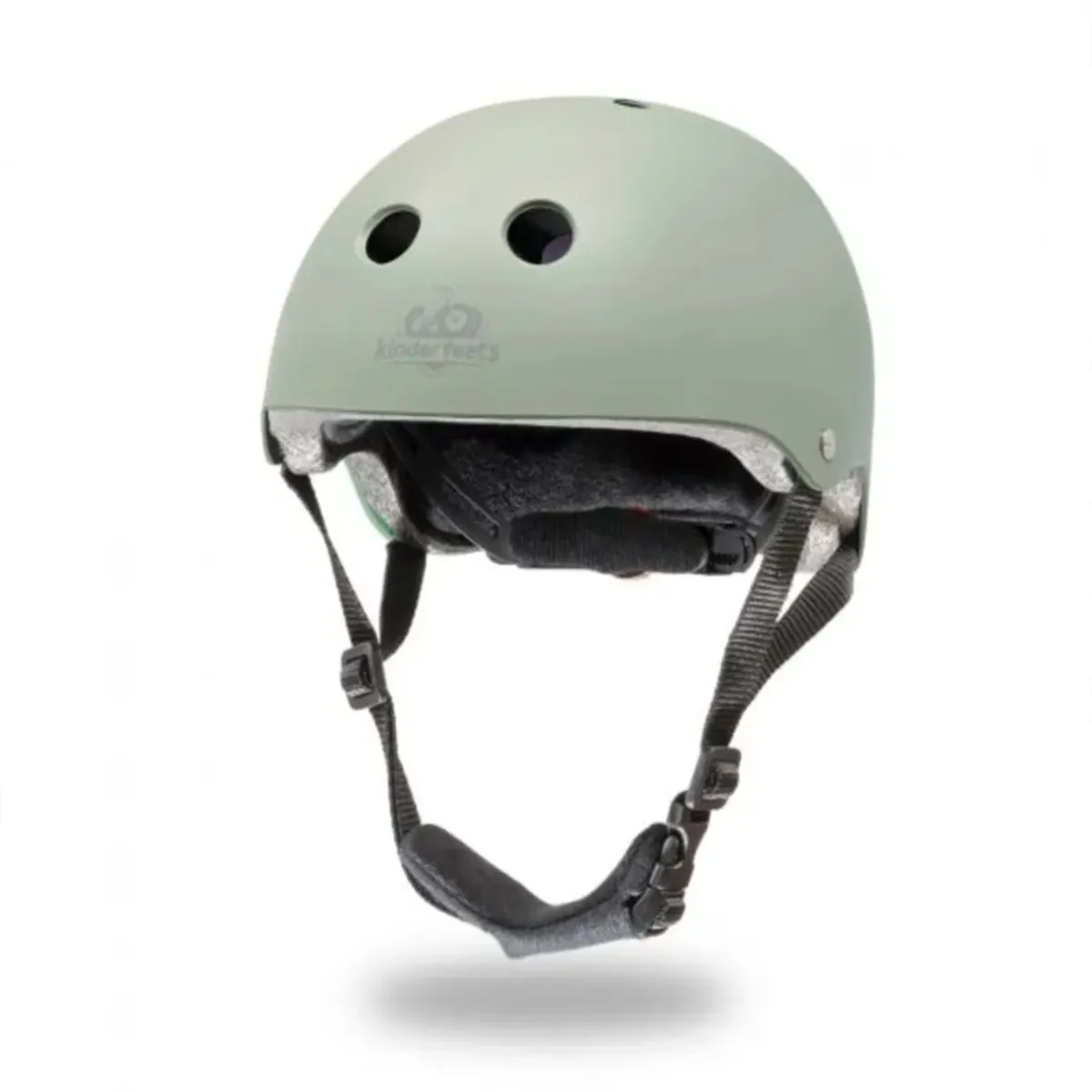 Spoke & Pedal Vélo d'Équilibre 12 Boulevard Blanc + Casque Vélo Kinderfeets 46 à 52cm Sauge