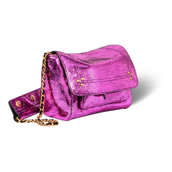 Jérôme Dreyfuss Sac Lulu S Lamé | Lamé Fuxia
