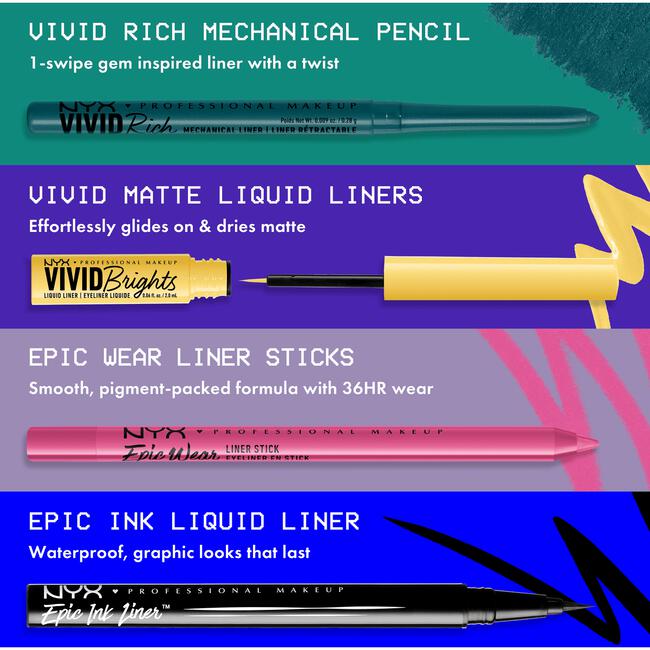 NYX Professional Makeup Vivid Rich Mechanical Pencil Sapphire Bling