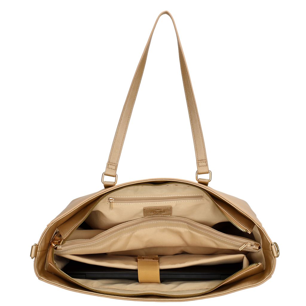 Charm London Birmingham Shopper 15,6 Inch Licht Goud