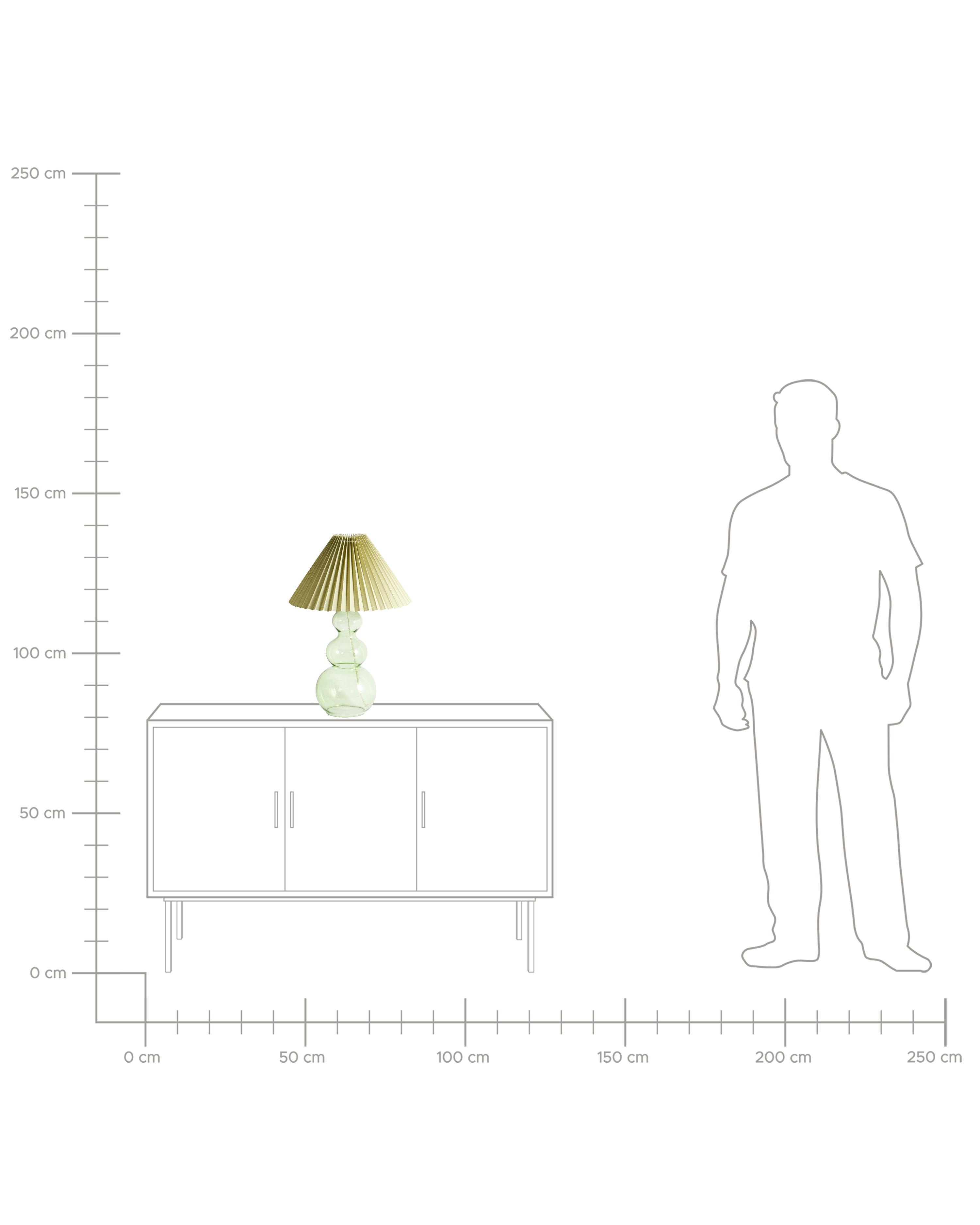 Tafellamp SENGWA Glas Groen