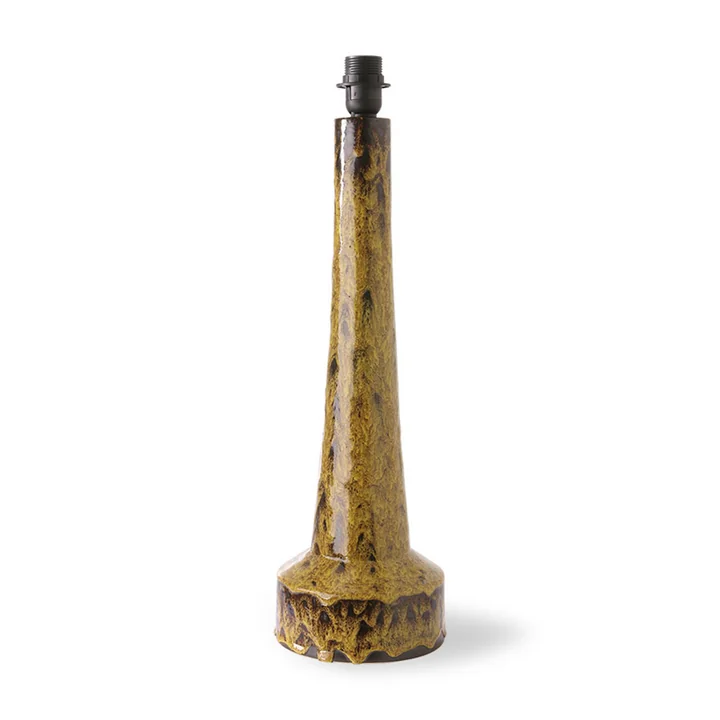 HKliving - Retro Tischleuchtenfuss, H 62 cm, mustard
