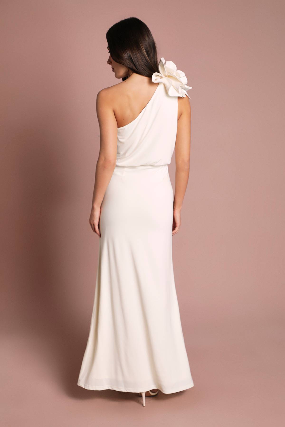 Coast Robe Longue En Jersey Asymétrique À Corsage