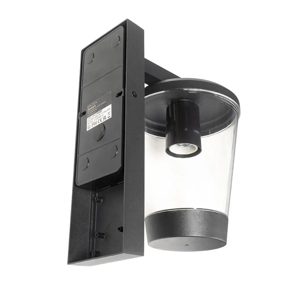 Qazqa wandlampen buiten joren zwart e27