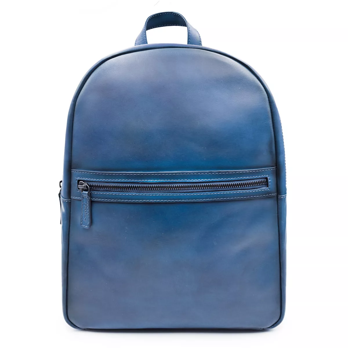Sac à Dos en Cuir Patiné Bleu